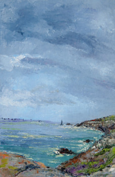 Named contemporary work « La pointe du raz 2 », Made by MICHEL HAMELIN