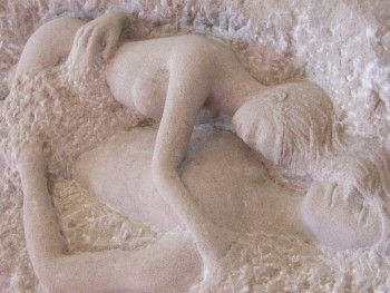Named contemporary work « Les Amoureux », Made by KATY CHAUVIN