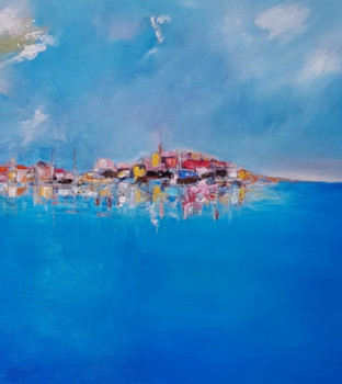 Named contemporary work « L'ile Rousse », Made by DRAGACCI