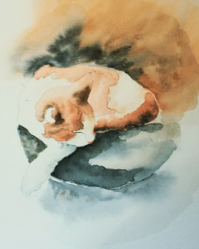 Named contemporary work « Aquarelle 4968 », Made by MARIE-JULIENNE BERTONAZZI