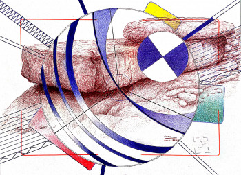 Named contemporary work « lieux d'éternité 2 », Made by FERREIRA-ROCHA  /  LUARFR