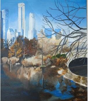 Named contemporary work « A Central Park », Made by DOMINIQUE PALIS