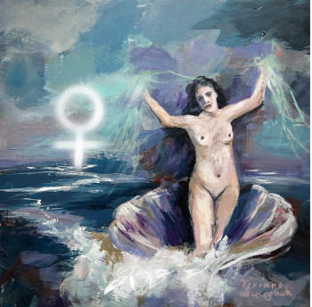 Named contemporary work « Venus », Made by VIVIANE LESZCZYNSKI