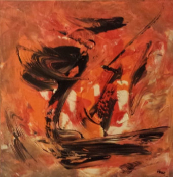 Named contemporary work « Fire Surfer », Made by HERCO VITULLI DIT HERCO