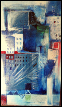 Named contemporary work « Ma ville », Made by OLIVIER DAVAL