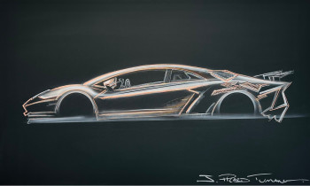 Named contemporary work « Lamborghini 2 », Made by JEROMEPICARDTUMANOV