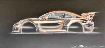 Named contemporary work « Porsche GT2RS », Made by JEROMEPICARDTUMANOV