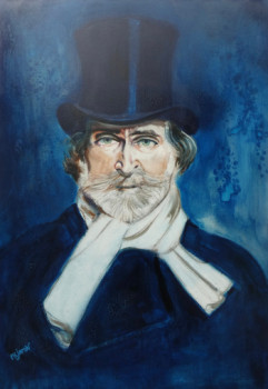 Named contemporary work « Giuseppe Verdi II », Made by PHILIPPE JAMIN