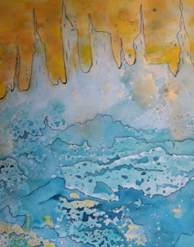 Named contemporary work « Atlantide », Made by NATHALIE JEANJEAN