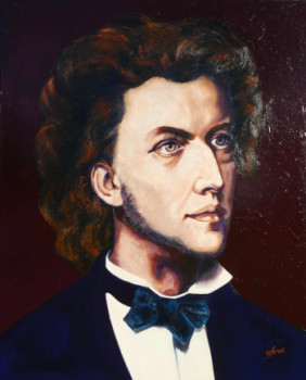 Named contemporary work « Frederic Chopin », Made by PHILIPPE JAMIN