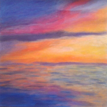 Named contemporary work « "Coucher de soleil" », Made by GINNA