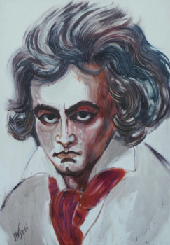 Named contemporary work « Ludwig van Beethoven II », Made by PHILIPPE JAMIN