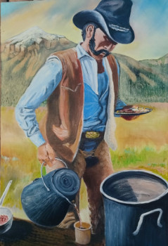 Named contemporary work « " Breakfast du cowboy.." », Made by MARC DANCRE