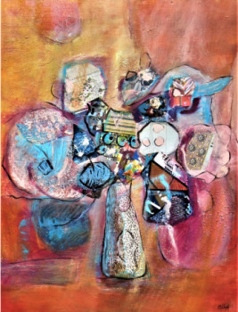 Named contemporary work « Bouquet baroque », Made by MONIQUE CHEF