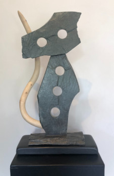 Named contemporary work « Le chat Persée », Made by GANDOLFO