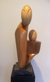 Named contemporary work « Mère et enfant », Made by GANDOLFO