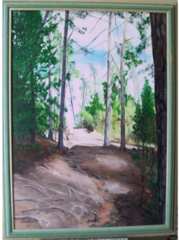 Named contemporary work « Bois des granges à la Séauve », Made by NADINE MASSET