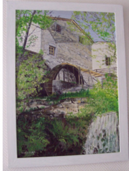 Named contemporary work « Moulin de Vignal », Made by NADINE MASSET
