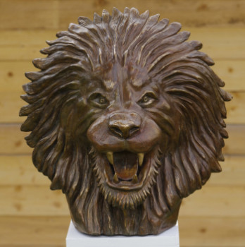 Named contemporary work « Lion », Made by ZEF