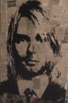 Named contemporary work « Kurt cobain », Made by ARNAUD