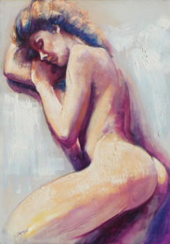 Named contemporary work « Femme endormie », Made by PHILIPPE JAMIN