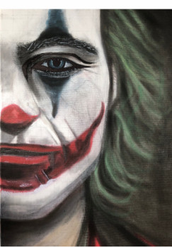 Named contemporary work « Joker », Made by M.O