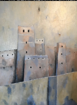 Named contemporary work « Ksar 5 », Made by MOLIA