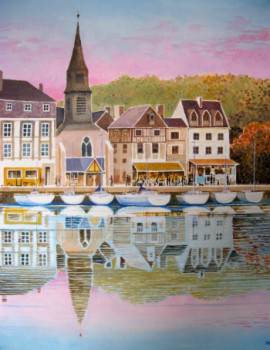 Named contemporary work « Honfleur », Made by LAULPIC