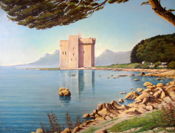 Named contemporary work « Ile St Honorat », Made by LAULPIC