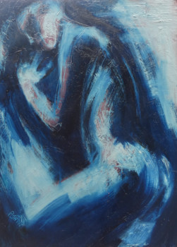 Named contemporary work « Femme endormie X », Made by PHILIPPE JAMIN