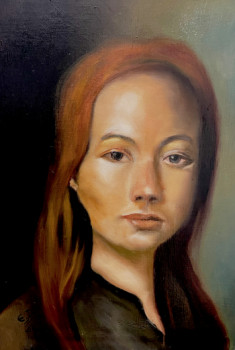 Named contemporary work « PORTRAIT OF MACHA . (kyrgyz model) », Made by FONTECLOSE ART