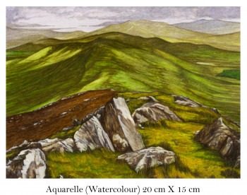 Named contemporary work « Aquarelle - carnet de voyages en Irlande », Made by FISH