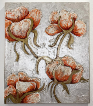 Named contemporary work « Flowers », Made by AMIRA