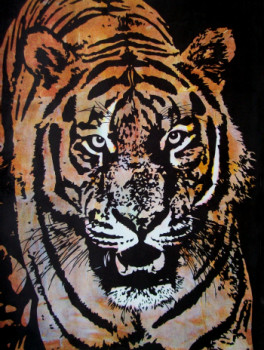 Named contemporary work « TIGRE », Made by JACKY ROUGET