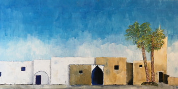 Named contemporary work « Village marocain », Made by MOLIA