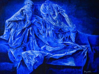 Named contemporary work « insomnies de pierres bleues », Made by PHELDOR