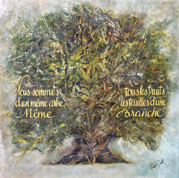 Named contemporary work « L'arbre de l'unité », Made by ANNE-SOPHIE DAVOLI