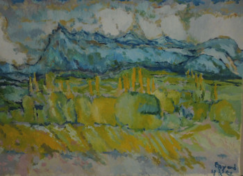 Named contemporary work « VUE DES TROIS BECS », Made by FAYARD