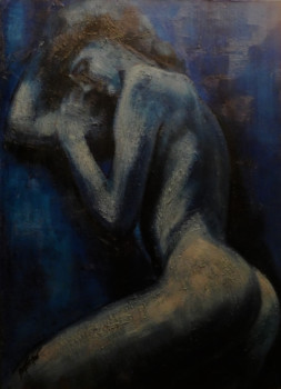 Named contemporary work « Femme endormie IV », Made by PHILIPPE JAMIN