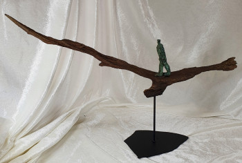 Named contemporary work « Cheminement N° 1 », Made by RéJANE LECHAT