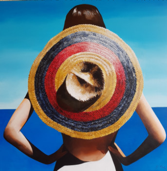 Named contemporary work « SOMBRERO 2 », Made by EVELYNE SIE