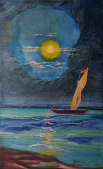 Named contemporary work « Nuit à la mer », Made by KOZAR