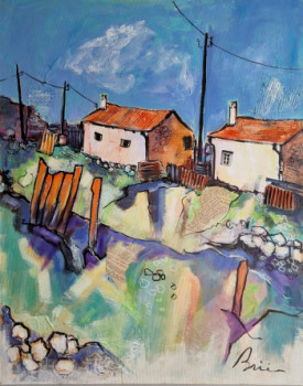 Named contemporary work « Les cabanes de pêcheurs », Made by PATRICK BRIERE