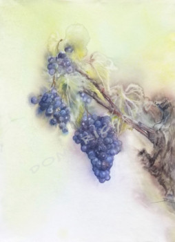 Named contemporary work « la grappe de raisin », Made by DOMINIQUE RICHARD