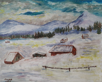 Named contemporary work « L'hiver », Made by KOZAR