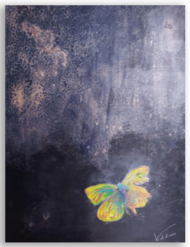 Named contemporary work « Papillon », Made by EVAP