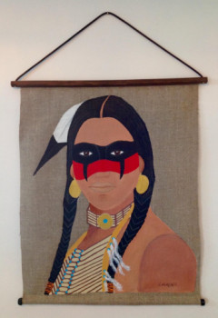 Named contemporary work « CHEYENNE », Made by LAURENCE LBN