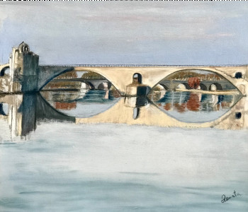 Named contemporary work « « Sous le pont » », Made by RENATA LAYTOU-BRANKA