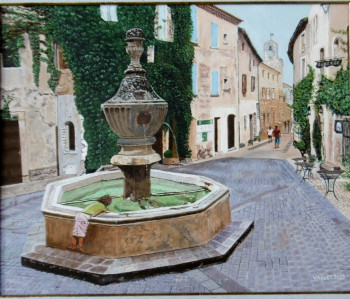 Named contemporary work « La Fontaine de Venasque », Made by JEAN-JACQUES VARLET