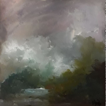 Named contemporary work « Paysage 1 », Made by ODILE JACENKO